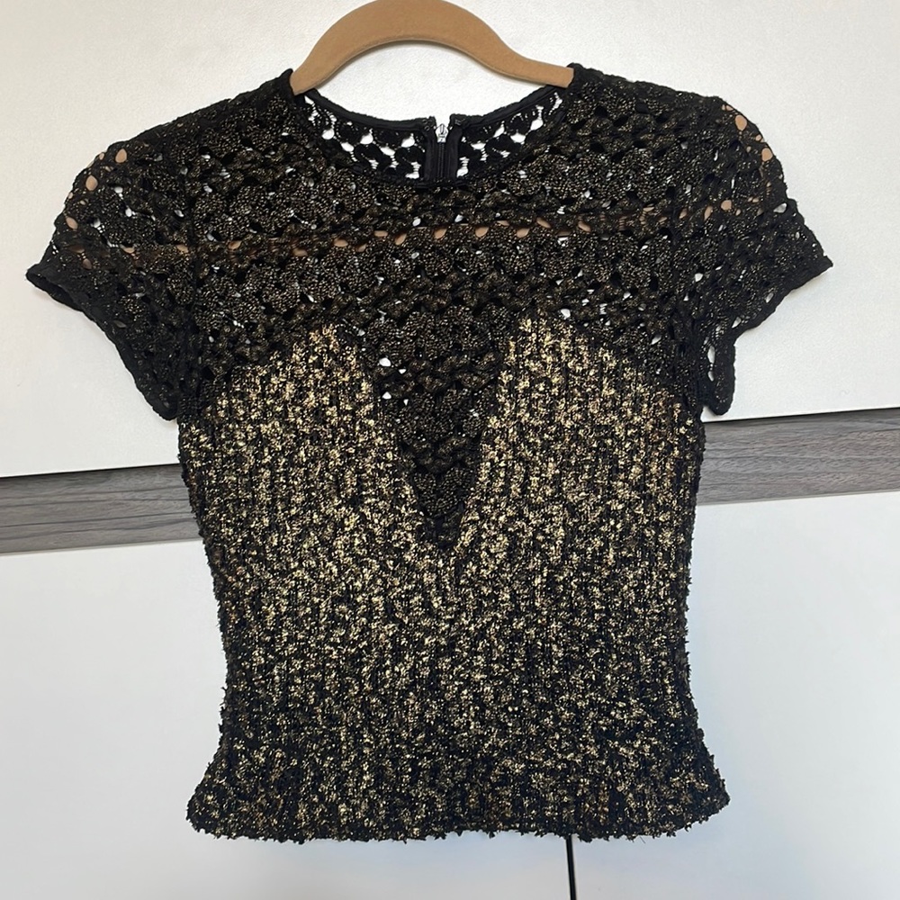 L’agence for Barneys - metallic knit top